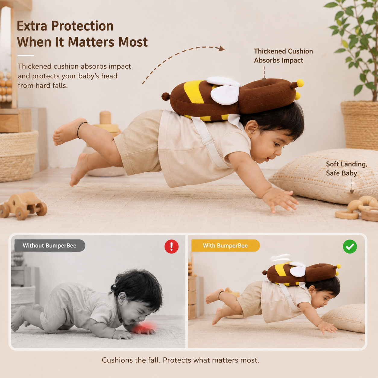 BumperBee™ Comfort Shield for Curious Babies