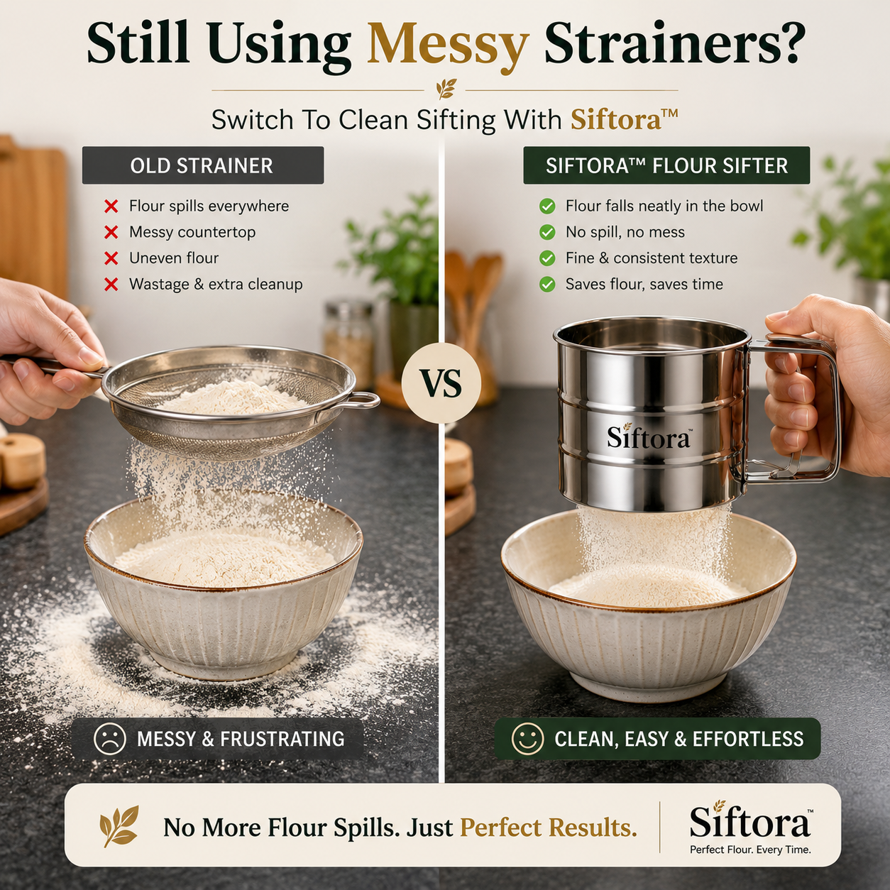 Siftora™ Premium Flour Sifter Cup