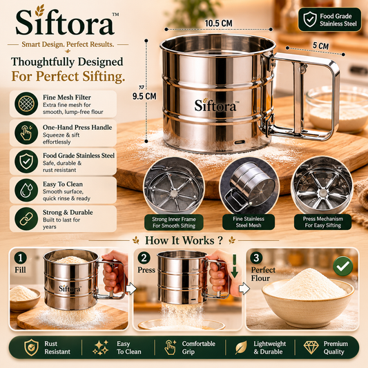 Siftora™ Premium Flour Sifter Cup
