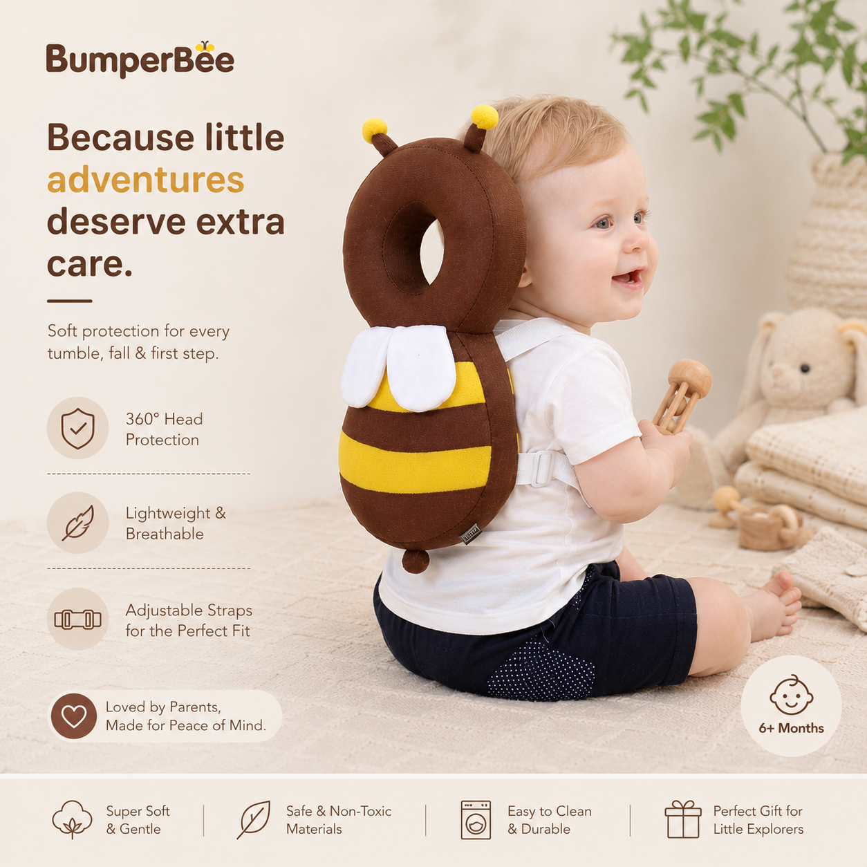 BumperBee™ Comfort Shield for Curious Babies